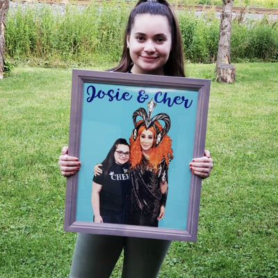 Custom poster of Josie with her idole Cher