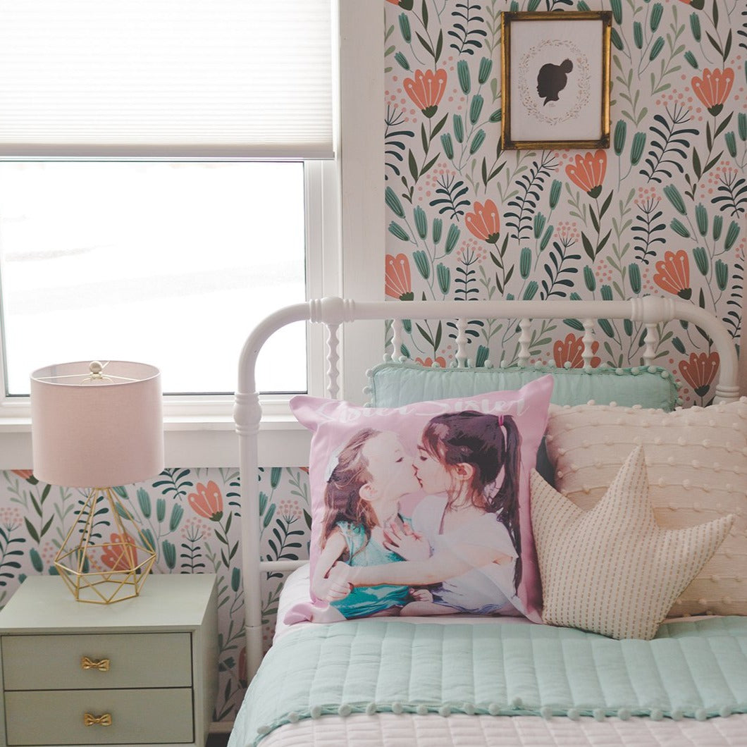 kid room decor with a custom pop art pillow from Pink Poster