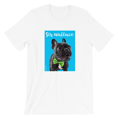 custom and personalized t-shirt with a French Bulldog on it