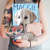 Small size dog art poster of labrador puppy